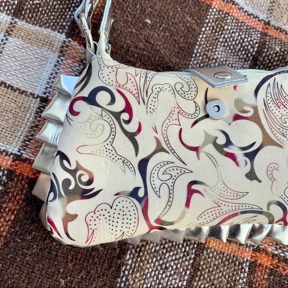Y2K Tribal Silver lining mini purse hang bag - Picture 3 of 3